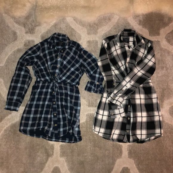 💗HP💗 A&F Plaid Shirt Dress - Picture 5 of 5